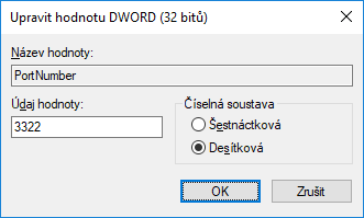 Co dělat při problému s připojením na vzdálenou plochu, č. 8