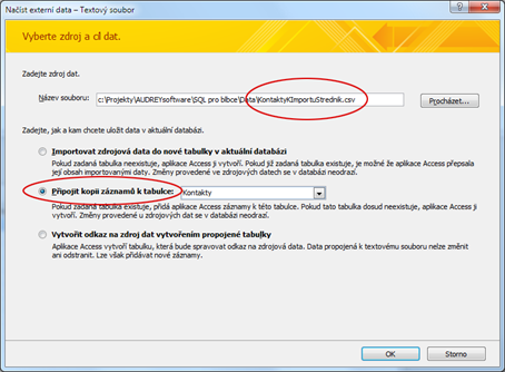 Import dat z CSV 3